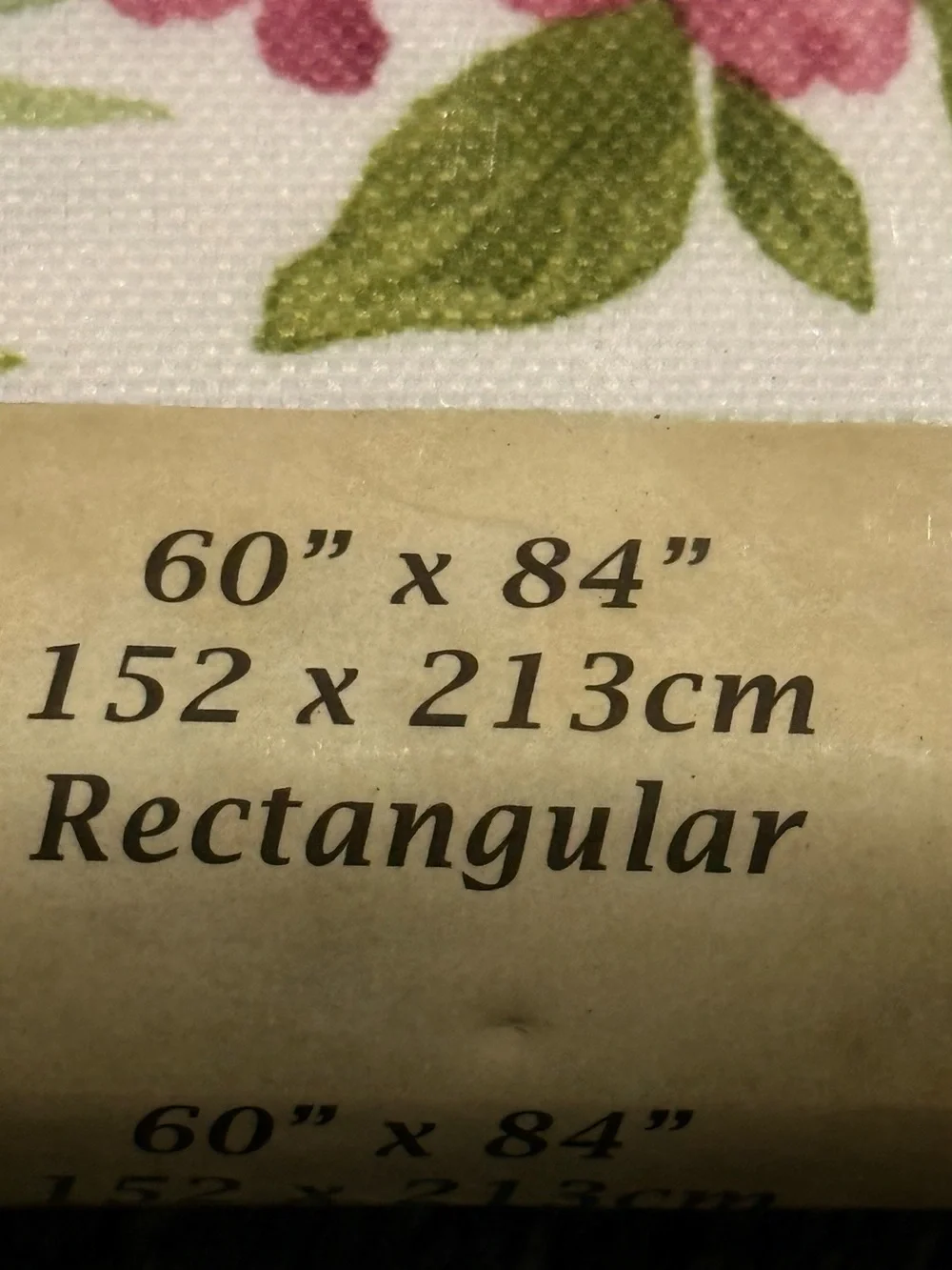 Benson Mills Blooming Bunnies Heavyweight Fabric Easter Tablecloth 60 x 84